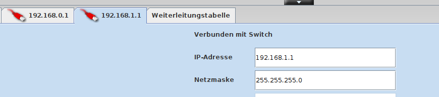 Schaubild: Vermittlungsrechner einrichten