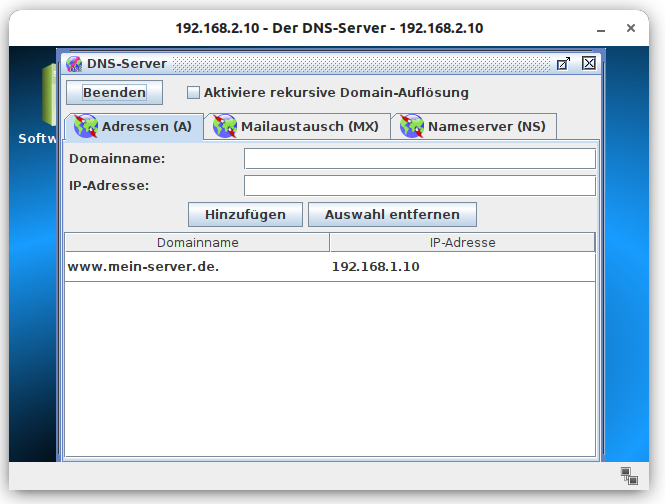 Schaubild: DNS einrichten