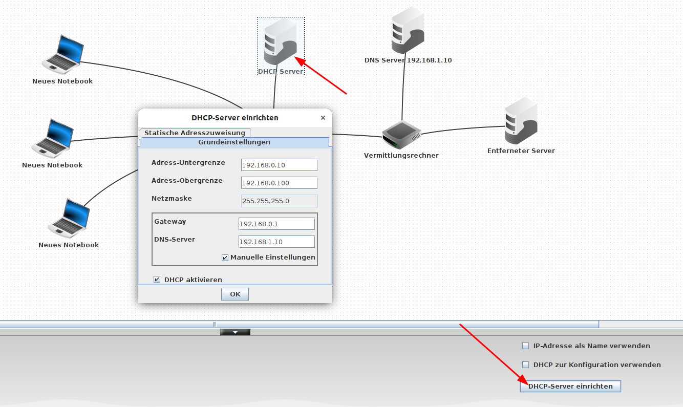 Schaubild: DHCP Server